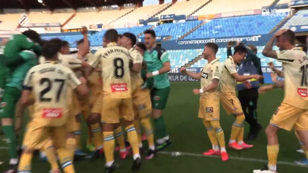 RCD Espanyol celebrate their promotion